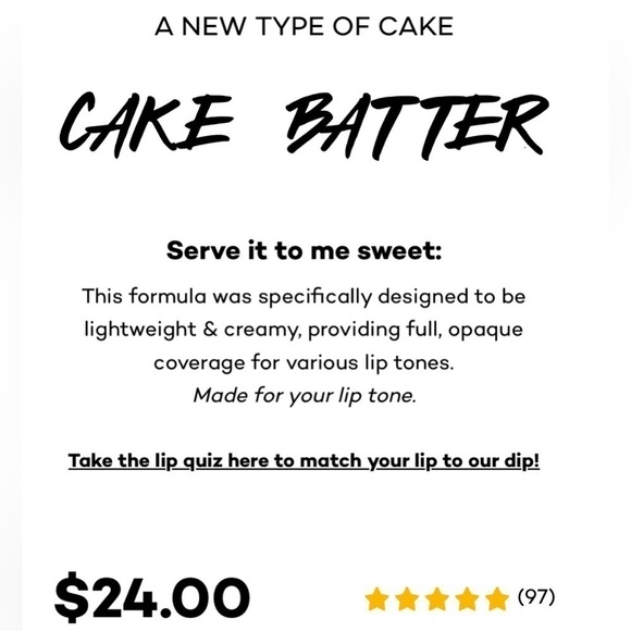 Pound Cake | Cake Batter RED VELVET Liquid Lipstick | NEW | Poundcake Cosmetics - Picture 5 of 7